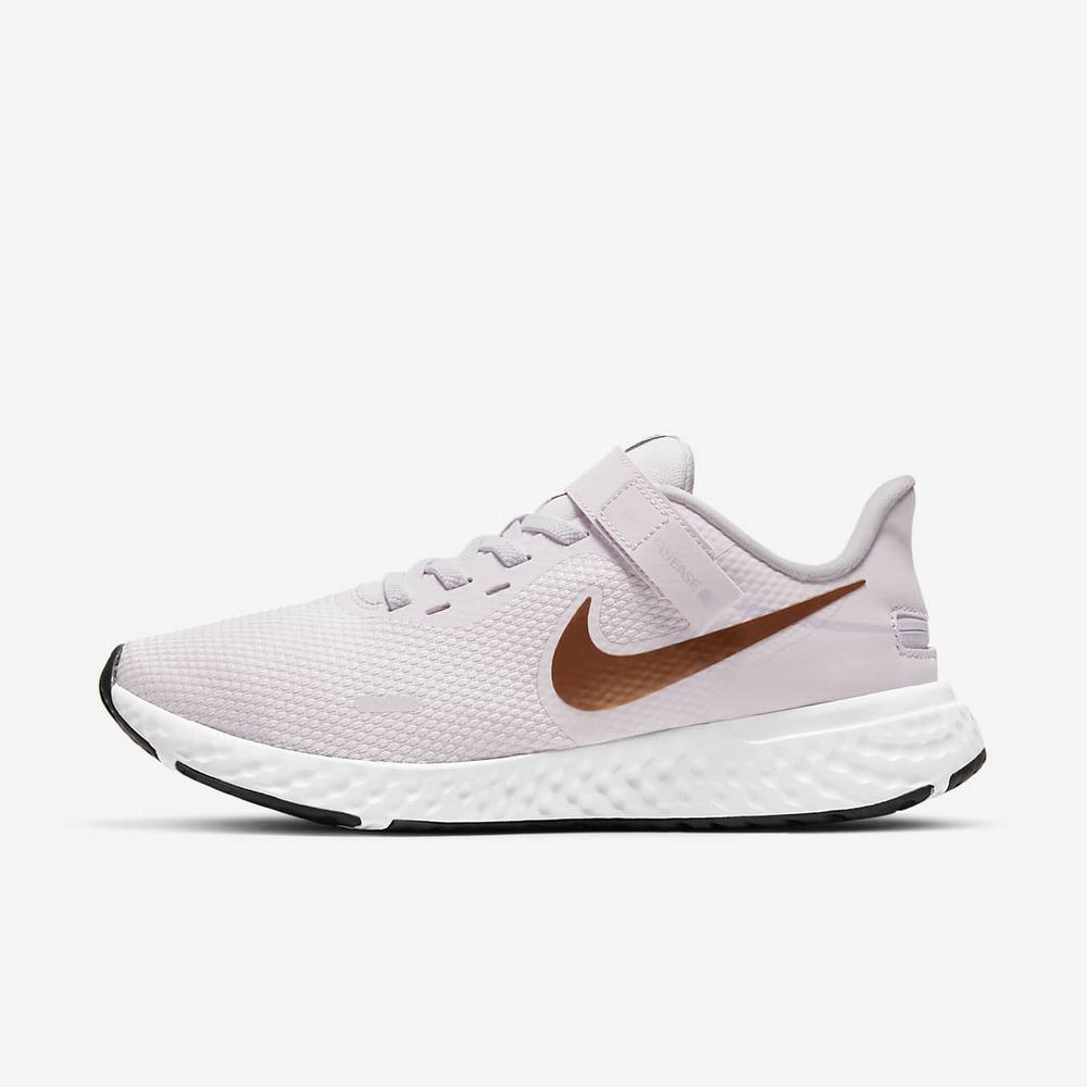 Chaussure De Running Nike Revolution 5 FlyEase Violet 1526-870 Light Violet/Light Arctic Pink/Black/Metallic Copper Femme | JEC-91336754